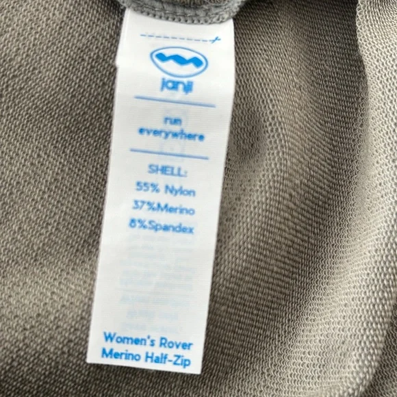 JANJII ROVER MERINO WOOL RUN PULLOVER 1/2 ZIP WOMEN SMALL S - Picture 4 of 7